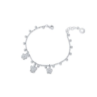 1 - Bracciale donna Roberto Giannotti Argento Angelo con fiori GIA393