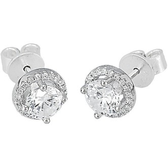 1 - Mabina Silver Point Light Woman Earrings 563043