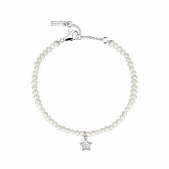 1 - Bracciale donna perle e stella Mabina 533540 Argento 925