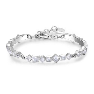 1 - Brosway Symphonia 316L steel woman bracelet with BYM65 crystals