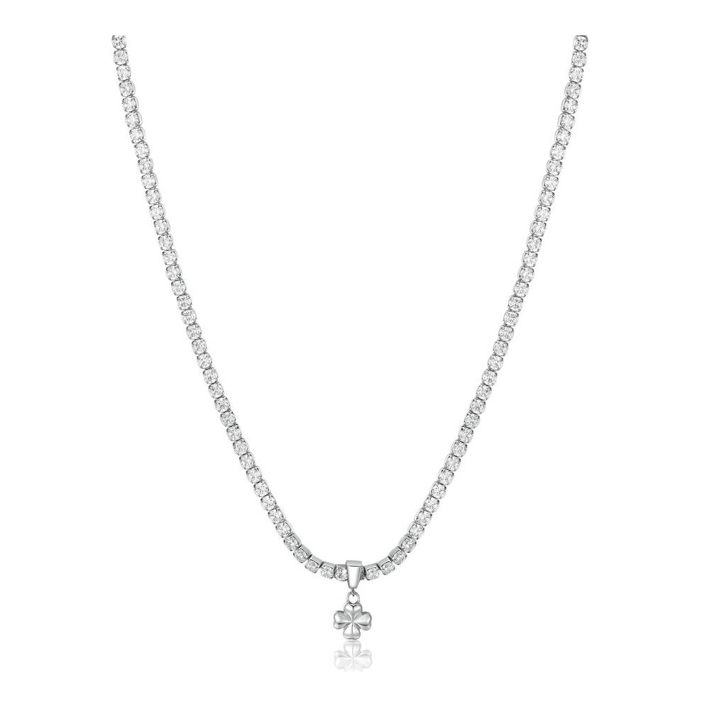 1 - Collana donna Desideri Quadrifoglio Brosway acciaio BEIN001