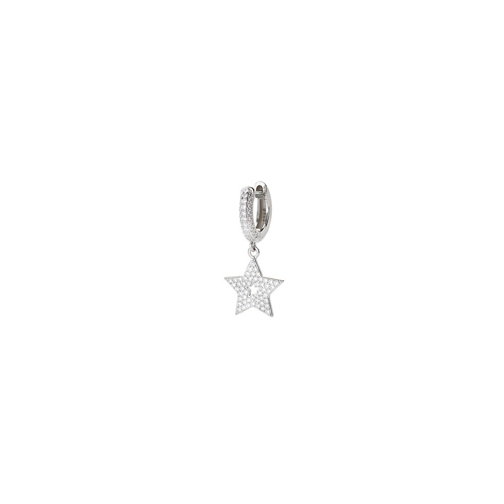 1 - Woman star headband single earring Amen ORMOSTBBZ 925 silver with zircons