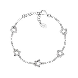 1 - Bracciale donna Amen Coccole stelle rigate BRGOSTB1 Argento 925