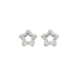 1 - Amen Coccole woman earrings striped star ORGOSTB 925 silver