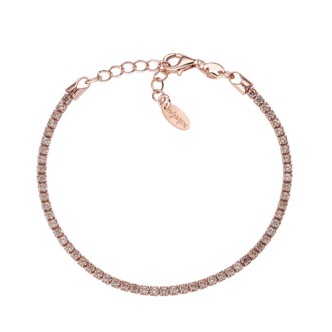 1 - Bracciale donna Tennis rosato Amen BTRCH16 Argento 925