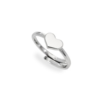 1 - Anello fedina donna cuore Amen Argento AFHB