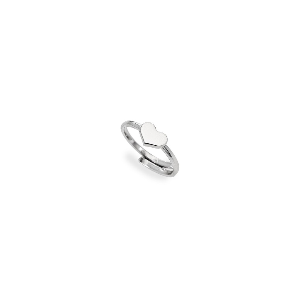 1 - Woman heart ring Amen Silver AFHB