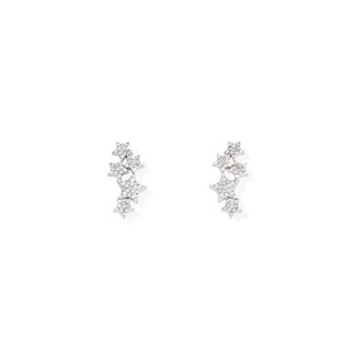 1 - Amen star earrings with cubic zirconia Silver 925 EMSBBZ