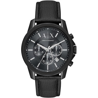 1 - Armani Exchange Banks chronograph men's watch black AX1724 steel