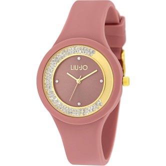 1 - Liu Jo woman time only watch powder silicone with crystals TLJ1426