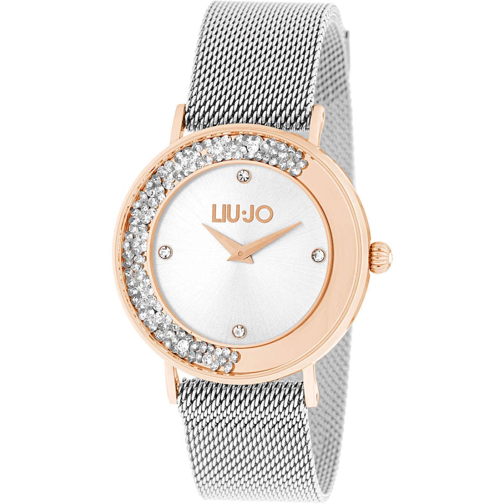 1 - Liu Jo woman time only watch silver with steel crystals TLJ1448