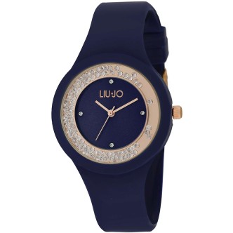 1 - Liu Jo woman time only watch blue silicone with crystals TLJ1761