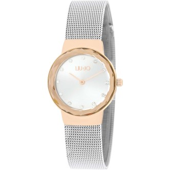 1 - Orologio solo tempo donna Aurora argento e rosato TLJ1862 acciaio con cristalli