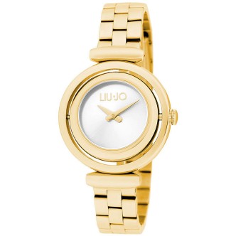 1 - Liu Jo Double Side golden woman time only watch TLJ1904 steel