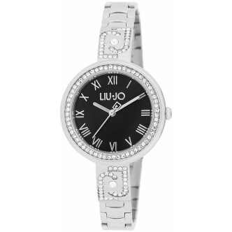 1 - Liu Jo Nouvelle black woman time only watch TLJ1913 steel