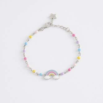 1 - Bracciale bambina arcobaleno Mabina Argento 925 multicolor 533481