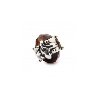 1 - Beads Dono della Perseveranza Trollbeads TAGBE-00286 Argento 925 con pietra preziosa