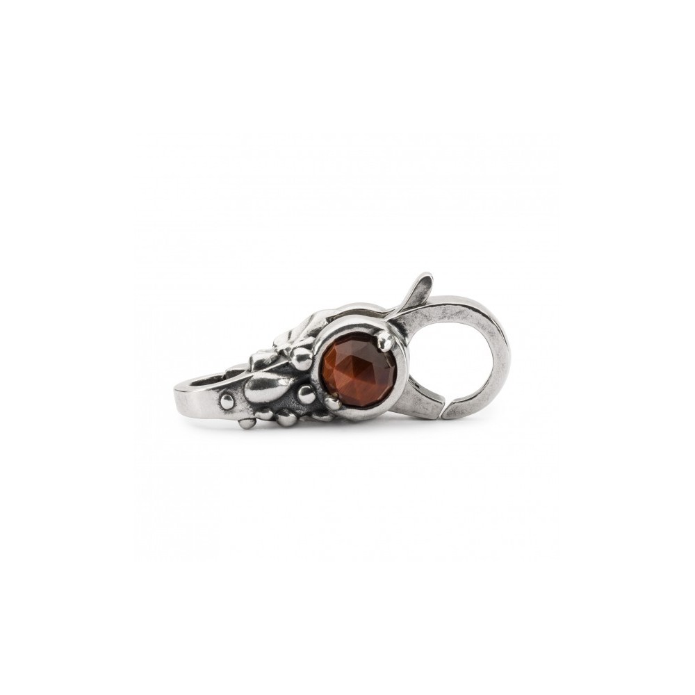 1 - Trollbeads Perseverance Lock TAGLO-00090 925 silver with Tiger's eye