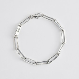 1 - Mabina 533528 Silver 925 Oval Mesh Man Bracelet