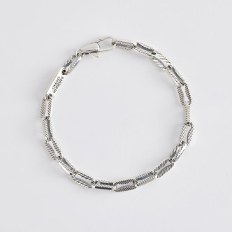 1 - Mabina 533530 Silver 925 Oval Mesh Man Bracelet