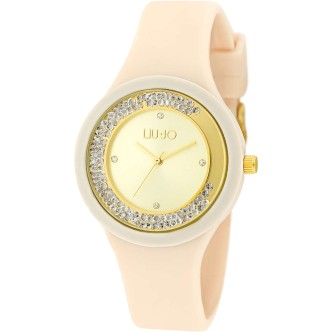 1 - Liu Jo Dancing Sport woman time only watch pink and gold silicone with crystals TLJ1429