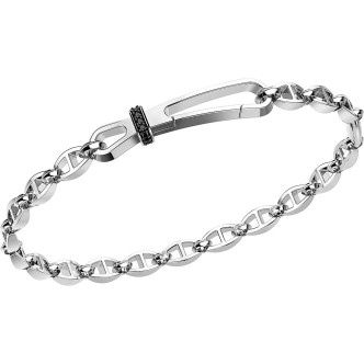 1 - Zancan Insignia men's bracelet 925 Silver with spinels EXB592