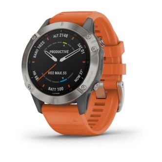 1 - Garmin Fenix ​​6 Pro orange Sapphire Edition 010-02158-14 men's watch