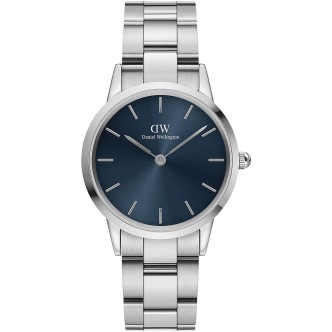 1 - Orologio Daniel Wellington donna Iconic Link Arctic solo tempo blu scuro DW00100459