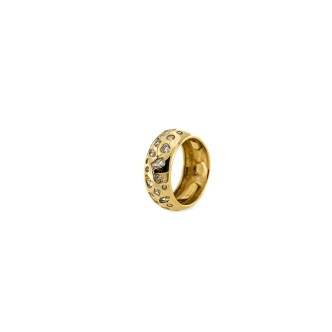 1 - Anello Rue des Mille Barbie BRB-AN 01 Argento 925 color oro con zirconi