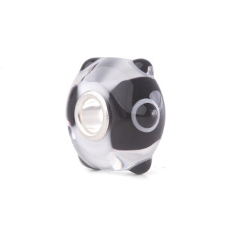 1 - Beads Pois Panda Trollbeads TGLBE-20271 glass "You are unique"