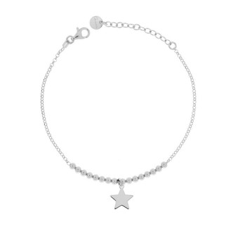 1 - Bracciale donna stella Rue Des Mille Argento 925 con pallini BR-1SOGG PL STE RH