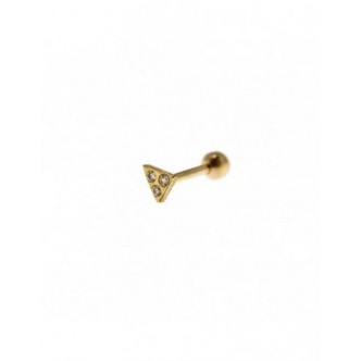 1 - Piercing donna triangolo Rue des Mille Argento 925 dorato PRZ-010 M1 AU