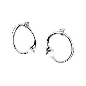 1 - Breil TJ2375 earrings in polished steel with Venere collection