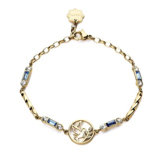 1 - Bracciale donna Colomba Chakra Brosway dorato acciaio 316L BHKB105