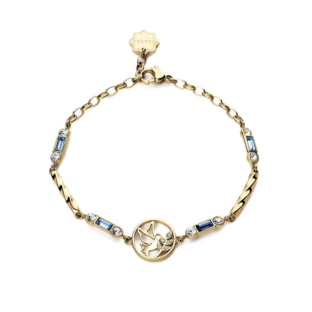 1 - Bracciale donna Colomba Chakra Brosway dorato acciaio 316L BHKB105