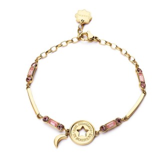 1 - Bracciale donna Stella Chakra Brosway dorato acciaio 316L BHKB107