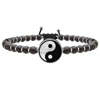 1 - Bracciale Kidult Uomo 731219 in acciaio 316L con Onice nera collezione Spirituallity