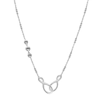 1 - Brosway Ribbon Infinito woman necklace in 316L steel with BBN09 crystals