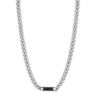 1 - Man necklace with Brosway Bullet 316L BUL 04 steel plate