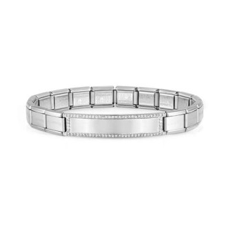 1 - Bracciale Nomination donna Trendsetter New York acciaio con placca 021137/001