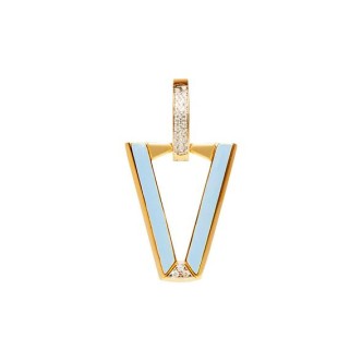 1 - Monorecchino Valentina Ferragni UALI Powder Blue DVF-OR-LU6 Argento 925 Azzurro