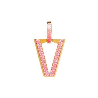 1 - Single earring Valentina Ferragni UALI Zirconia Pink DVF-OR-LU7 925 Silver Pink