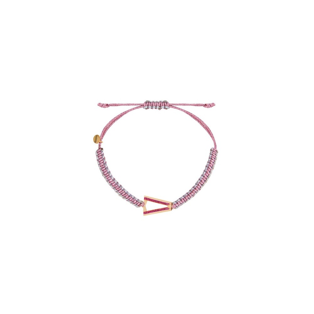 1 - Anklet Valentina Ferragni KATE Sparkling Pink DVF-CAV-05 925 silver with glitter