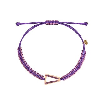 1 - Anklet Valentina Ferragni KATE Sparkling Violet DVF-CAV-06 925 silver with glitter