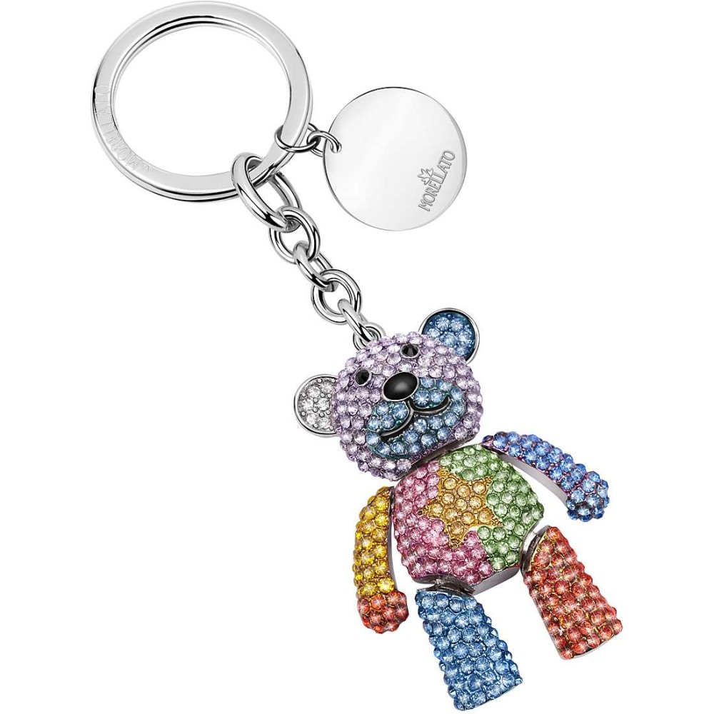 1 - Morellato MAGIC SD0400 steel multicolor bear key ring with crystals