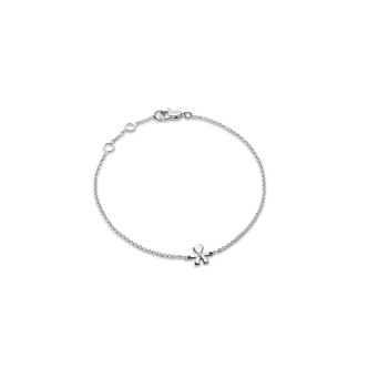 1 - Bracciale Le briciole Le Bebè Bimbo con diamante LBB337 Oro Bianco