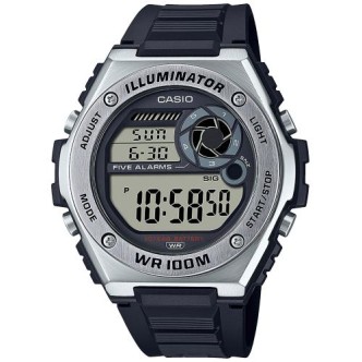 1 - Orologio Casio nero digitale uomo MWD-100H-1AVEF resina con luce LED