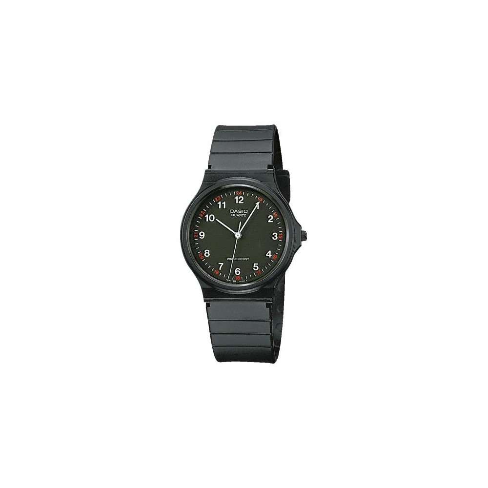 1 - Orologio Casio gommato nero uomo solo tempo Casio Collection MQ-24-1BLLEG