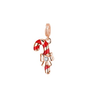 1 - Rosato Candy Cane Pendant RZLE054 Pink 925 silver with enamel