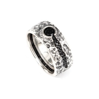 1 - Ring Vulcano Ellius man 925 Silver Vulcano collection